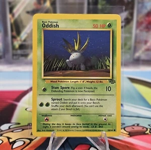 Oddish 58/64 Pokemon Jungle Unlimited WOTC 1999 casi nuevo - Imagen 1 de 2