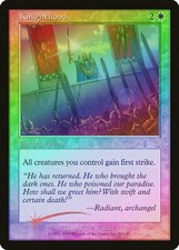 Knighthood FOIL Urza's Legacy PLD White Uncommon MAGIC MTG CARD ABUGames