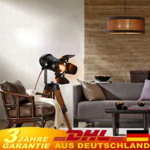 LED Vintage Stehleuchte Tripod Stehlampe Studiolampe im Industrie Cinema Stil - Bild 1 von 20