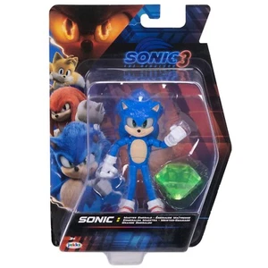 Sonic w/ Emerald Wave 3 - Sonic 3 Movie 5" Action Figure by Jakks Pacific - Picture 1 of 2