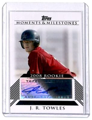 2008 Topps Moments & Milestones Rookie Autographs J.R. Towles Auto Houston - Image 1 of 2