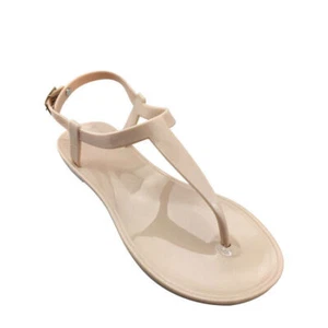 Sandalias de playa informales transparentes planas transparentes para mujer punta abierta - Imagen 1 de 18