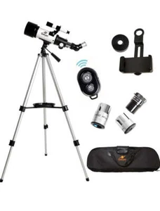 Telescope, 70mm Aperture 400mm AZ Mount Astronomical Refracting Telescope Kids B - Picture 1 of 5