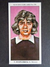 The Sun Soccercards 1978-79 - Anthony Fitzpatrick - St. Mirren #599