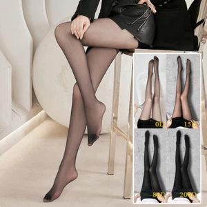 Collant donna ultra sottile seta trasparente vedere attraverso collant calze calze calze - Foto 1 di 16