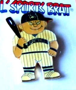 Milwaukee Brewers Lil' Sports Brat pin MLB FREE SHIPPING - Picture 1 of 7