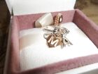 Genuine Pandora Silver & Rose Gold Family Letters Pendant Charm - 787785CZ