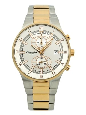Reloj Kenneth Cole KC9087 Cronógrafo Bicolor/Dos Tonos Correa Acero Inoxidable Foto 1 de 4