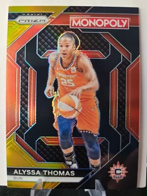Alyssa Thomas 2024 Panini Prizm WNBA Monopoly Black & Gold SSP 5/5 - Image 1 of 2