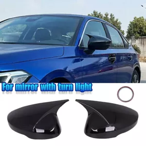 For 2022-2024 Honda Civic 11th Gloss Black Side Door Rearview Mirror Cover Cap - Picture 1 of 10