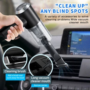 120W Cordless Handheld Vacuum Cleaner Car Home Auto Rechargeable Dry Duster - Picture 1 of 9