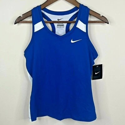Nike Dri-Fit Women's Blue Bralette Running Tank Medium - Image 1 of 4