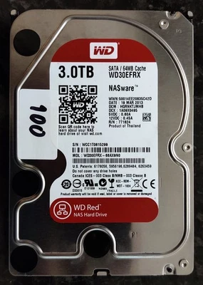 WD Red NAS 3TB 3.5" SATA hard disk drive WD30EFRX - Image 1 of 2