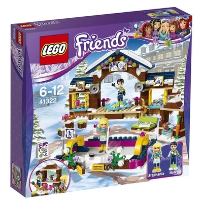 Lego Friends Snow Resort Ice Rink 41322 Nate Stephanie Skating Hockey - Image 1 of 4