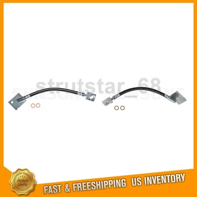 2 Front Brake Hydraulic Hose Brake Line Fits Dodge D350 5.9L_ - Image 1 of 4