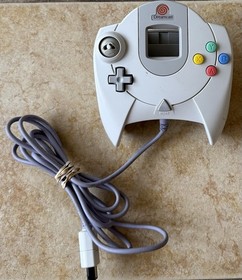 Sega Dreamcast Official White Controller HKT-7700 Original OEM Missing Thumb Pad