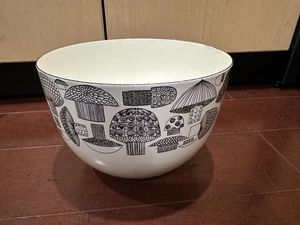 FINEL EMAILLEGESCHIRR KAJ FRANCK VINTAGE MCM GROSSE RÜHRSCHÜSSEL 8,25” TATTI PILZE - Bild 1 von 7