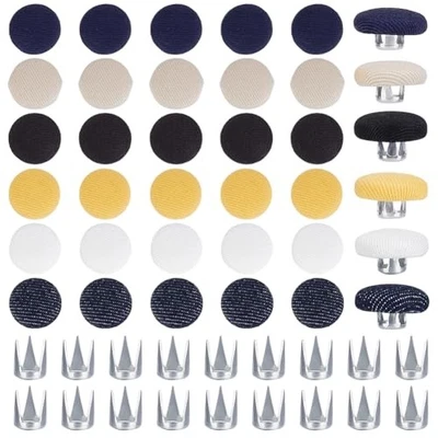  30 Шт. 6 цветов бейсбольная кепка кнопка верхняя замена 1,8 см/0,7 дюйма шляпы  - Изображение 1 из 4