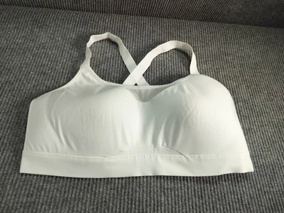 Avia Woman White SportsBra Size 3XL Padded HookEye Full Coverage Support Workout - Image 1 of 4