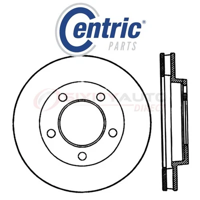 Centric C-TEK Disc Brake Rotor for 1969 Plymouth Barracuda 3.7L 5.2L 5.6L le - Imagem 1 de 4