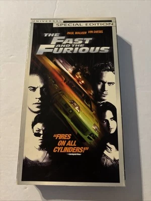 The Fast and the Furious (VHS 2002) Special Edition Video Tape Vin Diesel Action - Image 1 of 4