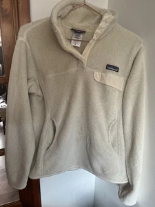 Patagonia Cream Re-Tool Snap-T Fleece Jacket M/10 - Picture 1 of 8