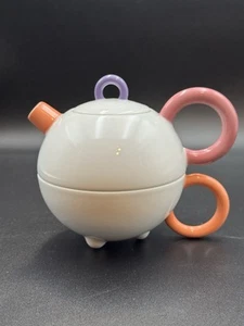 Matteo Thun for Arzberg Tea for One 1980s Design Tea Pot and Cup postmodern - Picture 1 of 19