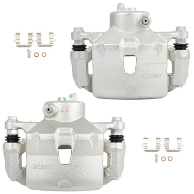 Par de pinzas de freno delanteras con soporte para Kia Soul 2014 2015 2016 2017 2018 Foto 1 de 4