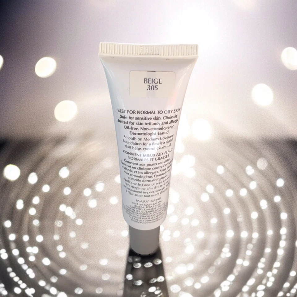 MARY KAY Medium-Coverage Foundation Beige 305 Liquid 1 fl oz. 355500 Retired NIB - Image 1 of 4