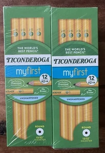 Ticonderoga "my first" unsharpened pencil - 6 x 12 packs (72ct total) - NEW - Picture 1 of 3