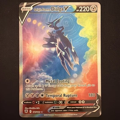 Origin Forme Dialga V (Alternate Full Art) 177/189 Swsh10: Astral Radiance Holo - Image 1 of 2