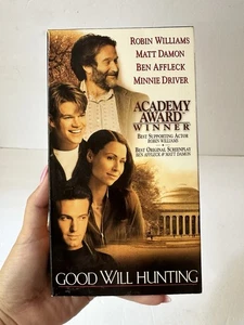 Good Will Hunting VHS Tape Robin Williams Matt Damon Ben Affleck Oscar - Picture 1 of 4