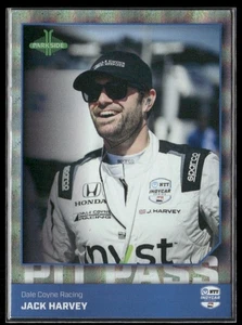 2025 Parkside IndyCar Collection #PP-JH Jack Harvey Pit Pass Laser Foil - Bild 1 von 2