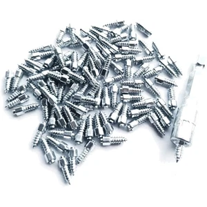 200 Stück Einschraubreifenbolzen, 4x12 mm Rad Reifenbolzen für Winter Winterreifen Spikes - Bild 1 von 10