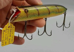 Rara esca testa inclinata Heddon Basser 8509L scala persico anni 40 - Foto 1 di 11