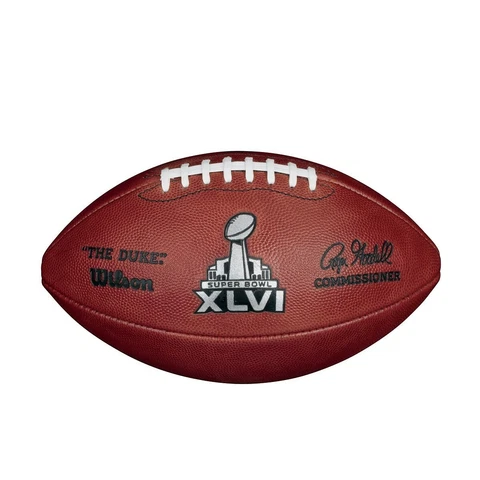 SUPER BOWL XLVI 46 Authentic Wilson NFL Game Football - NEW YORK GIANTS Cover