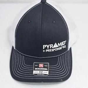 Richardson Herren Mütze Kappe Trucker Mesh Snapback Pyramide Einheitsgröße verstellbar schwarz - Bild 1 von 16