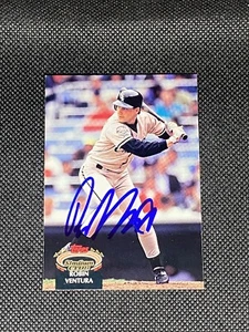 Robin Ventura Chicago White Sox Signed Auto 1992 Topps Stadium Club Card #70 COA - Picture 1 of 3