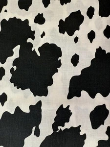 Cow Hind 100% Cotton Fabric - Picture 1 of 1