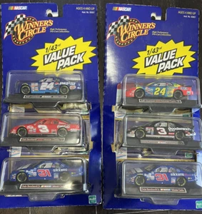 2 Winners Circle Nascar Jeff Gordon, Dale Sr. , Dale Jr 1/43 Value Packs 2000 - Picture 1 of 4