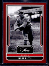 VERY RARE #2/6 Babe Ruth 2023 Panini Three And Two Red # 1 FOTL Red Sox SSP