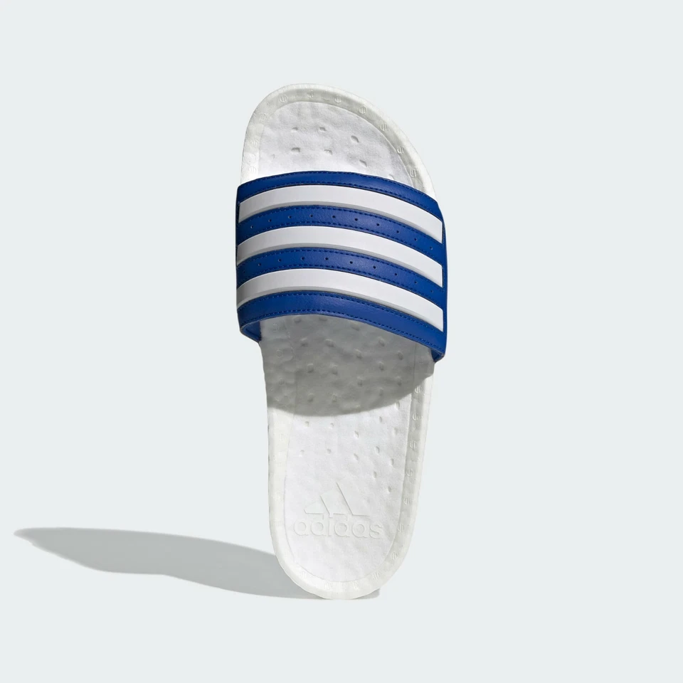 Adidas ADILETTE BOOST Slides Men's Sandals White Blue GZ5313 Size 11 No Box