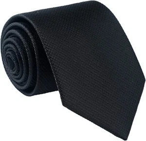 Fortunatever schwarze handgefertigte Herrenkrawatten einfarbig mit Geschenkbox - Bild 1 von 5