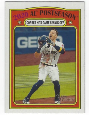 2021 Topps Heritage - Carlos Correa #23 - Image 1 of 2