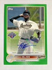 2022 Topps Pro Debut Green Parallel /99 AUTO #PD-168 Ryan Bliss Visalia Rawhide