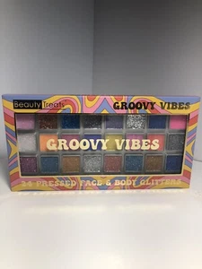beauty treats groovy vibes 24 pressed face and body glitter - Picture 1 of 7