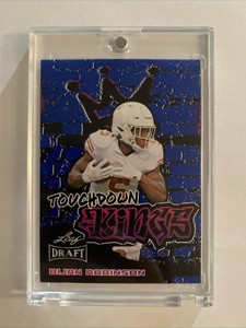 2023 Leaf Draft Blue Bijan Robinson