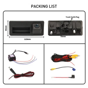 Trunk Handle Griff  Rückfahrkamera Für VW Jetta Passat Sharan Touareg Camera 330 - Bild 1 von 6