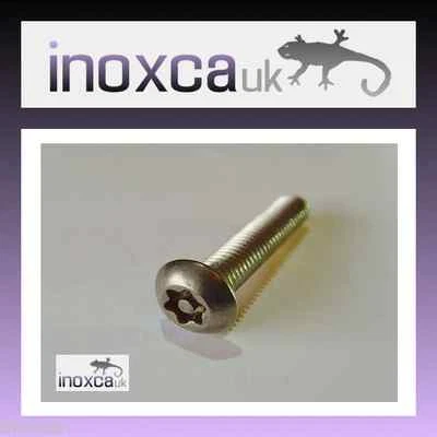 SUPPLIED BY: INOXCA UK 12 @ M4 X 12 ACIER INOXYDABLE A2 TORX TX BOUTON BROCHE TÊTE SÉCURITÉ VIS TX20