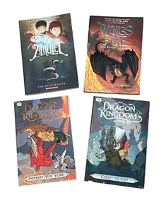 4 Graphic Novels Wings of Fire Dark Secret Amulett Drache Königreich der Zaunkönig 4 & 5 - Bild 1 von 6